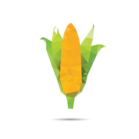 Corn abstract isolated on a white backgroundsのイラスト素材