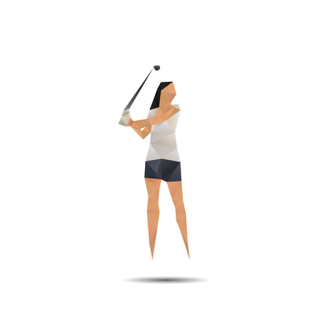 golf symbol made from creative compositionのイラスト素材