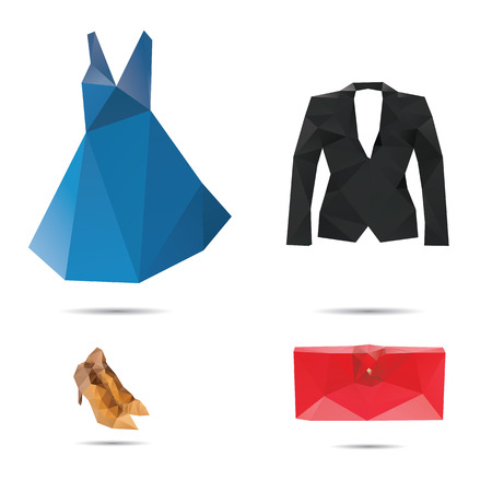 Woman fashion style isolated on a white backgroundsのイラスト素材