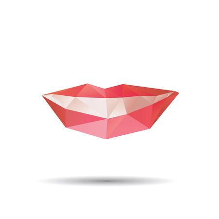 Mouth Abstract isolated on a white backgroundのイラスト素材