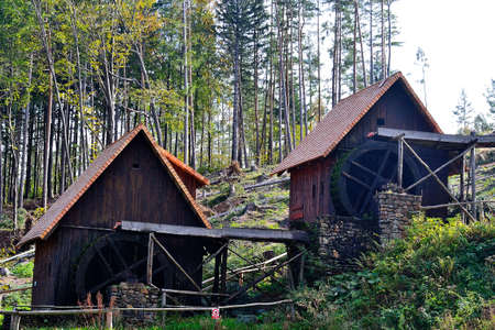 picture Historic buildings that were used for gold mining in the mountains of the Jesenik Mountainsの写真素材
