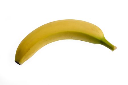 banana on white backgroundの写真素材