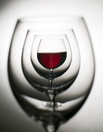Glass of red wine close up abstract shoot 