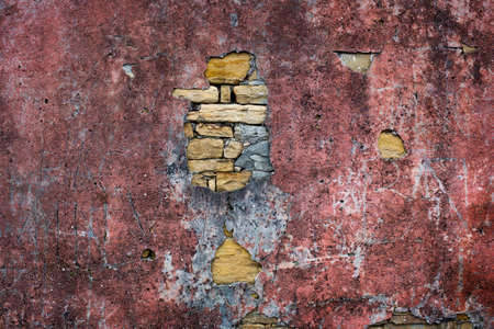Old stucco wall texture of colorful colorsの写真素材