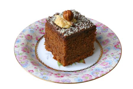 Cake on a plateの写真素材