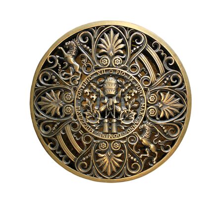 Hatch in St. Peter's in Vatican の写真素材