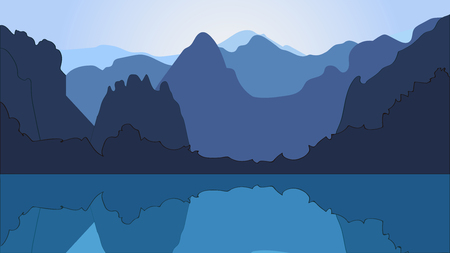 the mountainsのイラスト素材