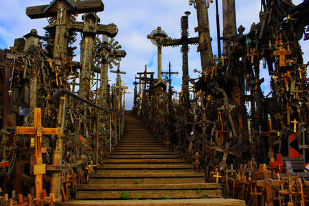 Hill of Crosses in Lithuaniaのeditorial素材
