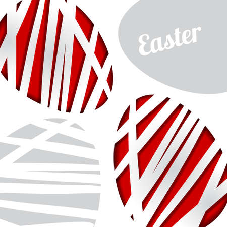 Vector illustration of abstract background with Easter eggsのイラスト素材