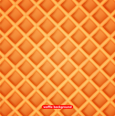 Vector illustration sweet waffle background. The texture waferのイラスト素材