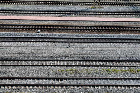 View of railway tracks