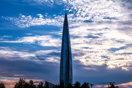 The Lakhta Center is an 87-story skyscraper
