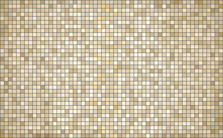 Beige abstract mosaic backgroundのイラスト素材
