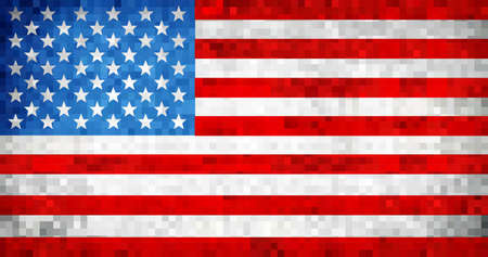 Grunge USA flag - Illustration, USA flag pictures and vector.のイラスト素材