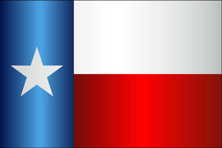 Grunge flag of Texas - illustration,  The flag of the state of Texasのイラスト素材