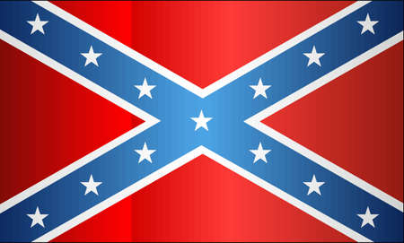Grunge Confederate Flag - illustration,  The Blood-Stained Bannerのイラスト素材