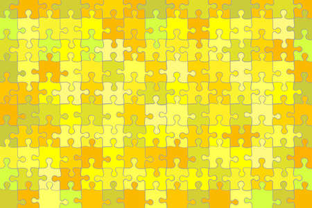 Yellow grunge puzzle background - illustrationのイラスト素材