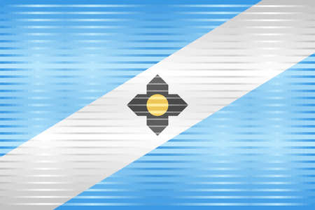 Shiny Grunge flag of the Madison - Illustration, 
Three dimensional flag of Madisonのイラスト素材