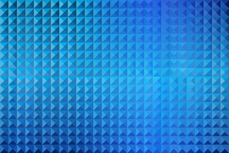 Abstract Blue Geometric Shapes Background - Illustration, 
Three dimensional mosaic vectorのイラスト素材