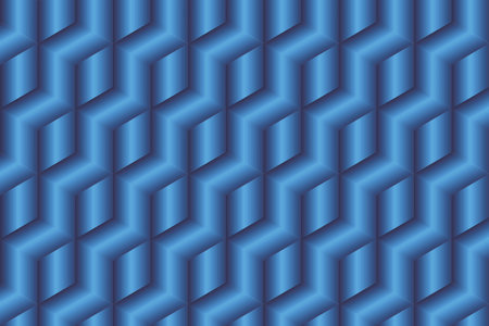Abstract Blue cubes background - Illustration, 
Three dimensional vectorのイラスト素材