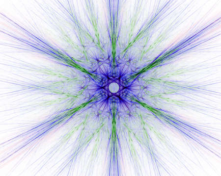 Fractal abstract - colored starの写真素材