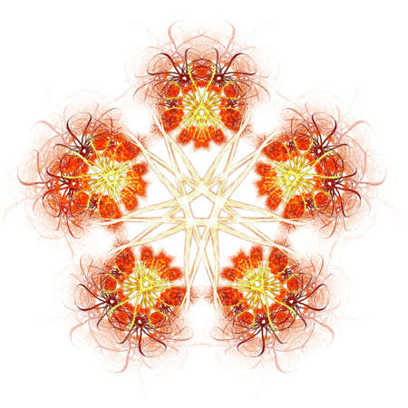 Fractal abstract - Flowersの写真素材