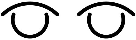 Eye icon isolated on white background. Vector illustration. Eps 10.のイラスト素材