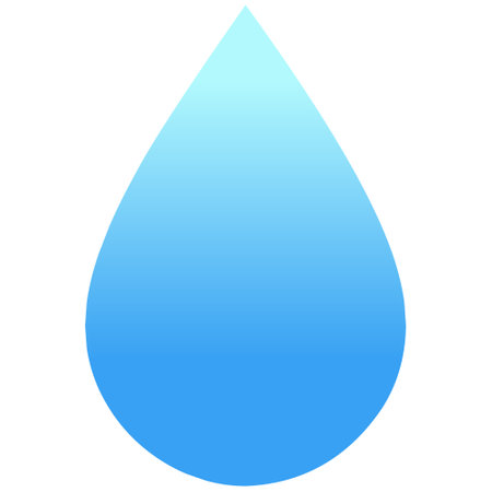 blue water drop iconのイラスト素材