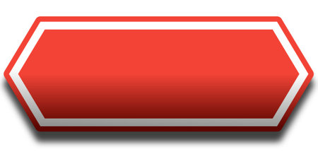 blank red banners design elementのイラスト素材