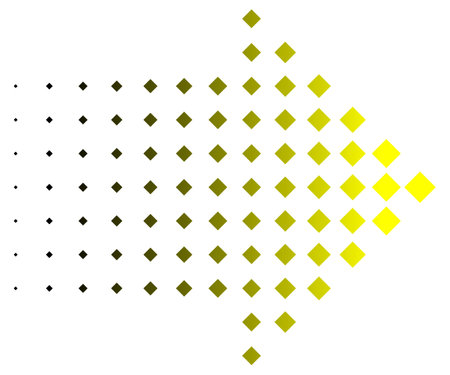 halftone arrow with diamond shape element designのイラスト素材