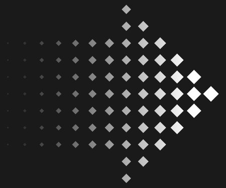 halftone arrow with diamond shape element designのイラスト素材