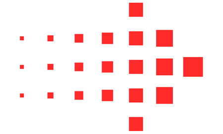 simple halftone arrow element designのイラスト素材