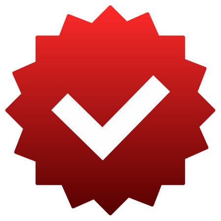 verify check mark on stars icon backgroundのイラスト素材
