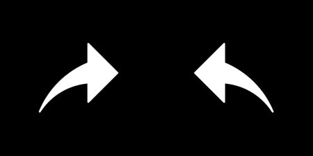 undo and redo key button, undo redo icon set vector designのイラスト素材