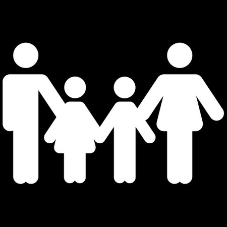 family icon, family sign vector designのイラスト素材