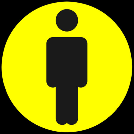 man icon sign on circle backgrounds vector designのイラスト素材