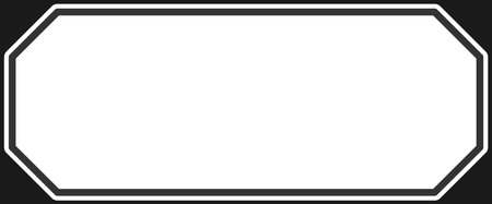 blank label banner design element vectorのイラスト素材