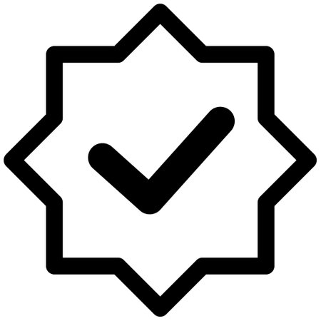 verified check mark icon design element vectorのイラスト素材