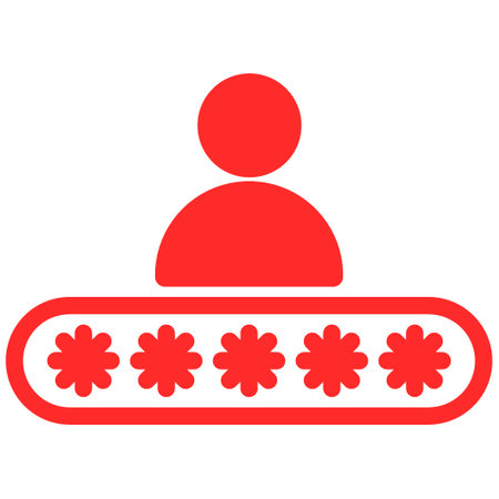 user password or account log in icon vector designのイラスト素材