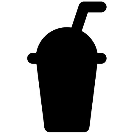 drinking ice cup icon sign vectorのイラスト素材
