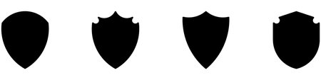 shield protection icon setのイラスト素材