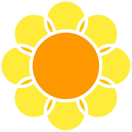 flower icon vector designのイラスト素材