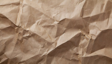crumpled brow paper backgroundの素材