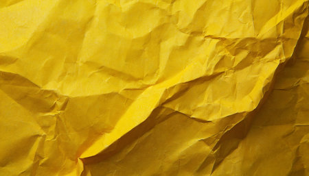 yellow crumpled paper backgroundの素材