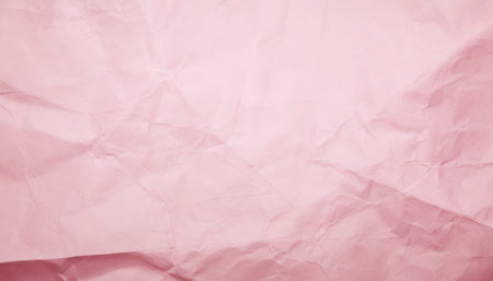 full frame crumpled pink paper backgroundの素材