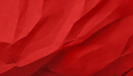 crumpled red paper backgroundの素材