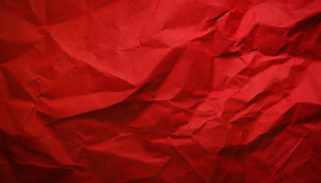 crumpled red paper backgroundの素材