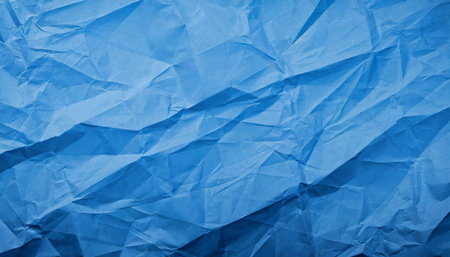crumpled blue paper backgroundの素材