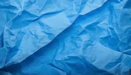 crumpled blue paper backgroundの素材