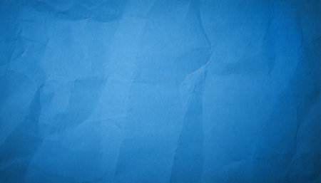crumpled blue paper backgroundの素材